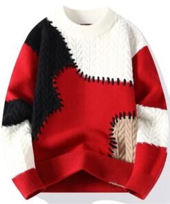 High Quality Knitted Sweater - Red