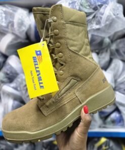 Belleville Tactical Light-Weight Military-Grade Comfortable Combat Boots in Tan