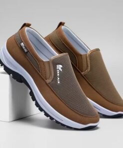 Alternative view of Men'S Low-Top Casual Fabric Road Running Shoes with Rubber Insoles and Shock Absorption