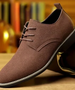 Mens Oxford Business Casual Suede Shoes