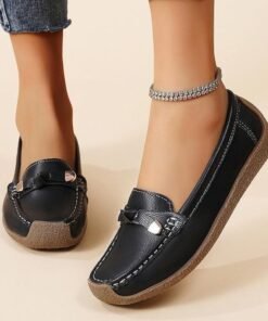 Alternative view of Luxury Premium Mocasines Slip on PU Leather High Quality Loafers Women Shoes