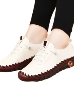 High Quality Leather Flat New Spring Casual comfortable ladies Shoe